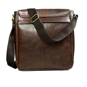 Premium Leather Crossbody & Messenger Bag  (Green Tan)