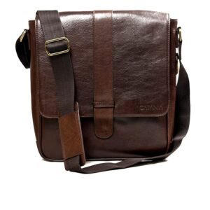 Premium Leather Crossbody & Messenger Bag  (Green Tan)