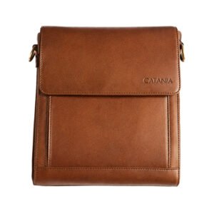 Premium Leather Crossbody & Messenger Bag (Retro Tan)